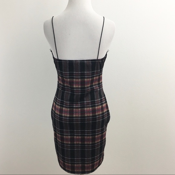 Plaid Bodycon Dress - Picture 4 of 8